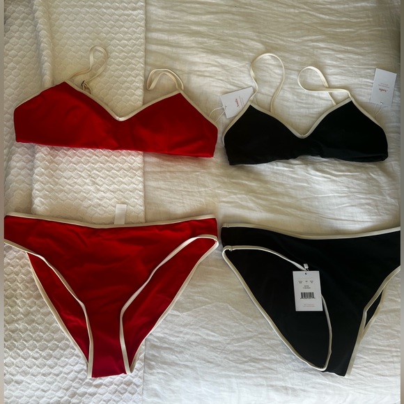 Andie swim two piece suits. Style: The Bells. - Picture 2 of 8